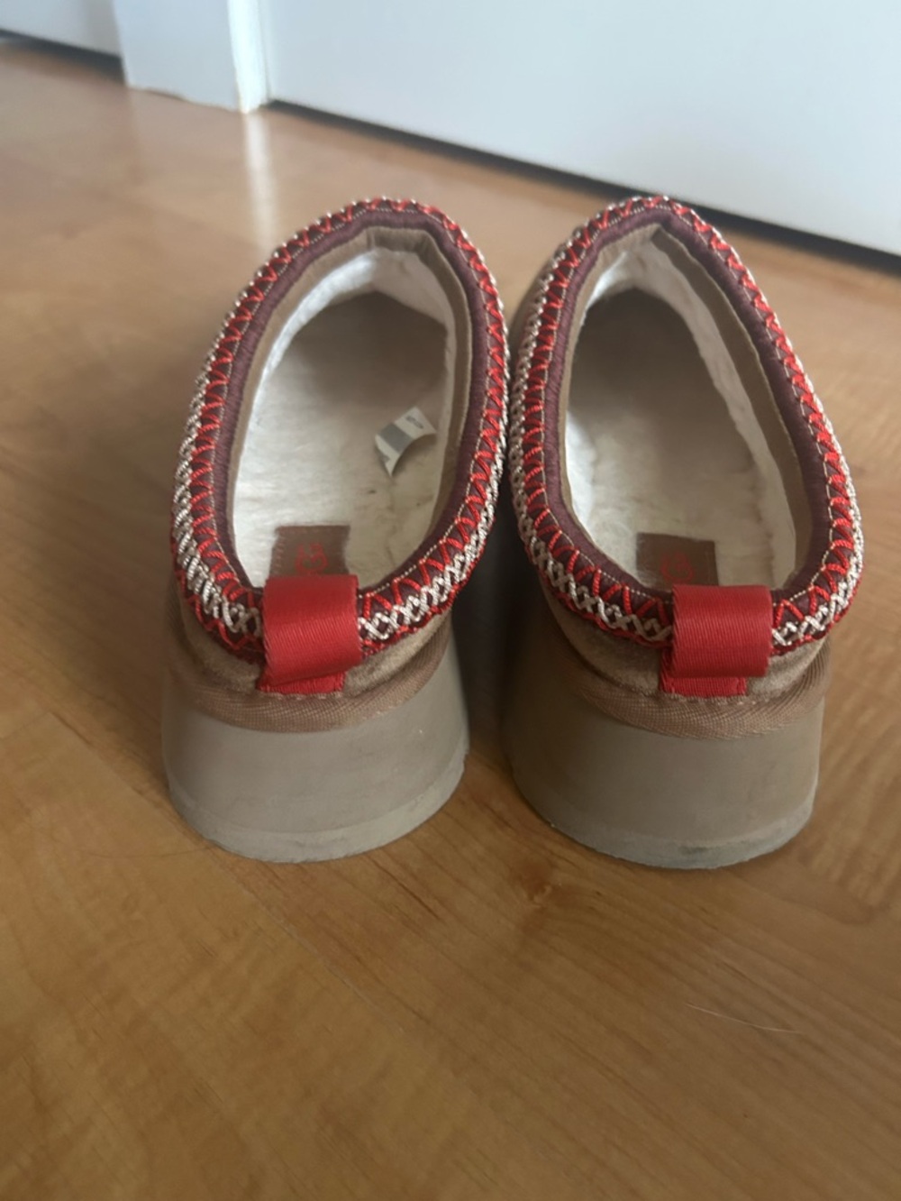 Ugg Tazz ll Lightweight Platform Slip Ons Chestnut Brown Size 7 - Picture 3 of 8